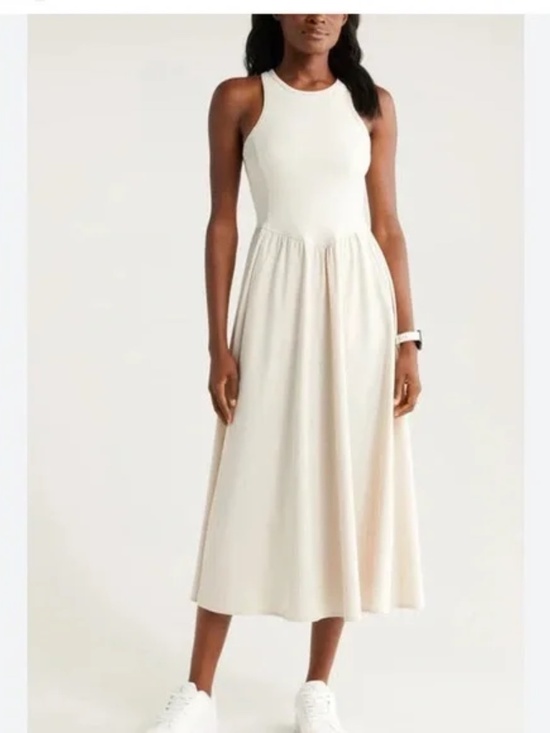 Zella Effortless Hybrid Dress Moonbeam Mixed Media - Picture 7 of 8